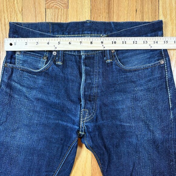 THE STRIKE GOLD Japanese Selvedge Denim Jeans Men’s Size 30 Heavy Denim Cotton - Picture 13 of 16